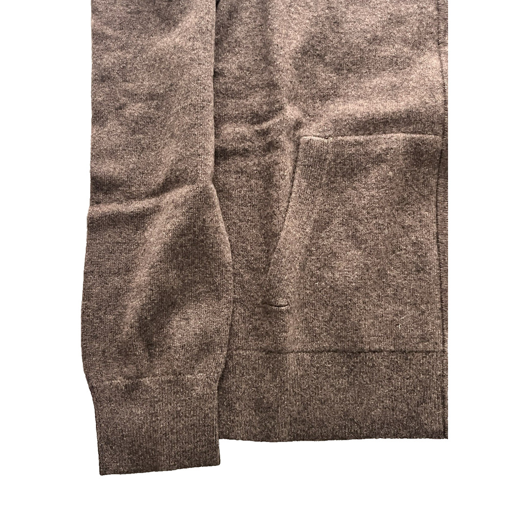 Quince Mongolian Cashmere Full Zip Hoodie Womens S Brown Sweater Capsule Luxury - Picture 5 of 9